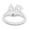 Noa - 5 Claw Toi Et Moi - 18k White Gold