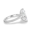 Leila - 6 Claw Marquise Solitaire - 18k White Gold