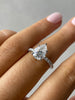 Brynlee - 5 Claw Pear Solitaire with 2/3 pave band Lifestyle Image