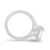 Natalie – Cathedral Princess Solitaire with Hidden Halo - 18k White Gold