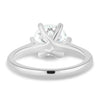 Delilah - 6 Claw Cathedral Round Solitaire - 18k White Gold