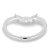 Cassandra – Trillion Cut Wedding Ring - 18k White Gold