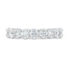 Alexandra - Oval Eternity Ring - Half Eternity 18k White Gold