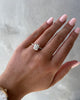 Ellie – Radiant Solitaire with Hidden Halo and Pavé Lifestyle Image
