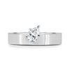Tatiana - North East Pear Solitaire - 18k White Gold