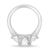 Adelyn - Round Trilogy with Trellis Setting - 18k White Gold