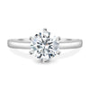 Gabrielle – 6 Claw Solitaire - 18k White Gold
