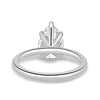 Alia - 5 Claw Pear Solitaire - 18k White Gold