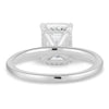 Miller - Emerald Solitaire with Hidden Halo - 18k White Gold