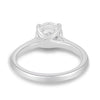 Noelle - 4 Claw Cathedral Round Solitaire - 18k White Gold