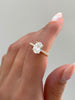 Eloise – Oval Pavé Solitaire Lifestyle Image