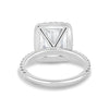 Catherine – Radiant Halo with Pavé - 18k White Gold