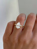 Ainsley - 5 Claw Pear Solitaire with Hidden Halo Lifestyle Image