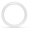 Ashton - Plain Wedding Ring - 18k White Gold Straight
