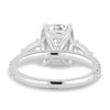 Bree – Elongated Cushion Trilogy with Pavé - 18k White Gold