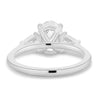 Alexia – Oval Trilogy Ring - 18k White Gold