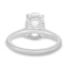 Bethany – Oval Solitaire with Hidden Halo - 18k White Gold