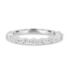 Odette - Round and Marquise Accent Stones Wedding Ring - 18k White Gold