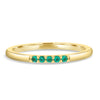 Addison - Five Stone Fashion Ring - Lab Grown Emerald 9k Yellow Gold