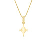 Gracie - Star Necklace Pendant - Lab Grown Emerald 9k Yellow Gold