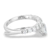 Sevela - Oval Solitaire Wrap Ring - 18k White Gold