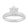 Anna – 6 Claw Round Solitaire with Hidden Halo - 18k White Gold