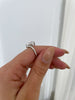 Riley - Pear Solitaire with Curved Band Lifestyle Image