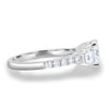 Ella – Round Trilogy with Pavé - 18k White Gold