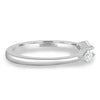 Monique - Kite Stones Wedding Ring - 18k White Gold