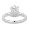 Avery – Double Tipped 4 Claw Oval Solitaire - 18k White Gold