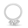 April - Oval & Pear Toi Et Moi - 18k White Gold