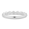 Lucy - Shared Prong Wedding Ring - 18k White Gold