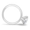 Anna – 6 Claw Round Solitaire with Hidden Halo - 18k White Gold