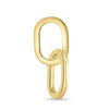 Shay - Interlocking Elongated Oval Earrings - 14k Yellow Gold