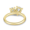 April - Oval & Pear Toi Et Moi - 18k Yellow Gold