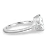 Sophia - Princess Solitaire with Accent Stones - 18k White Gold