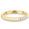 Christina – Channel Set Wedding Ring - 18k Yellow Gold