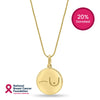 Hope Pendant - 9k Solid Gold Round - 9k Yellow Gold