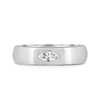 Franca - East West Marquise Smooth Dome Solitaire - 18k White Gold