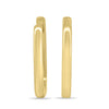 Tiffany - Elongated Oval Hoop Earrings - 14k Yellow Gold