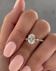 Alyssa – Oval Solitaire with Accent Stones Lifestyle Image