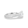 Eloise – Oval Pavé Solitaire - 18k White Gold