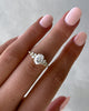 Bella – Oval Solitaire with Accent Stones Lifestyle Image