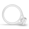 Hilary - 4 claw Oval Solitaire - 18k White Gold