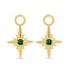 Mila - Star Earring Charm - Lab Grown Emerald 9k Yellow Gold