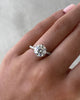 Amanda - 6 Claw Pavé Round Solitaire with Hidden Halo Lifestyle Image
