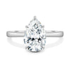 Aspen – 5 Claw Pear Solitaire - 18k White Gold