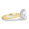 Amor - Pear and Emerald Toi Et Moi - 18k Yellow Gold / 18k White Gold