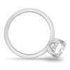 Avery – Double Tipped 4 Claw Oval Solitaire - 18k White Gold