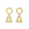 Millie - Pear Earring Charm - 9k Yellow Gold